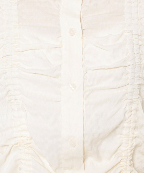 セール】フロントシャーリングブラウス 289804（Tシャツ