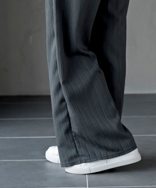 rps（アールピーエス）の「ウィンクルワイドイージーパンツ（その他パンツ・レディース・ブラック/ピンク/イエロー系その他/チャコールグレー・フリー）」の5枚目の写真