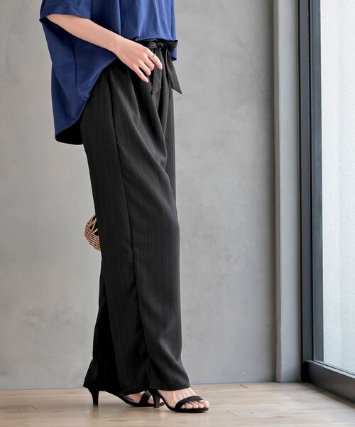 rps（アールピーエス）の「ウィンクルワイドイージーパンツ（その他パンツ・レディース・ブラック/ピンク/イエロー系その他/チャコールグレー・フリー）」の7枚目の写真