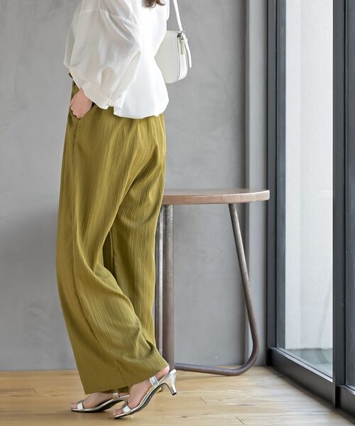 rps（アールピーエス）の「ウィンクルワイドイージーパンツ（その他パンツ・レディース・ブラック/ピンク/イエロー系その他/チャコールグレー・フリー）」の15枚目の写真