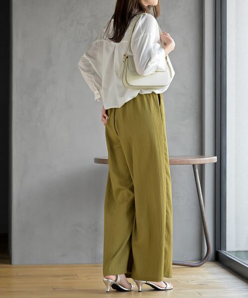 rps（アールピーエス）の「ウィンクルワイドイージーパンツ（その他パンツ・レディース・ブラック/ピンク/イエロー系その他/チャコールグレー・フリー）」の16枚目の写真