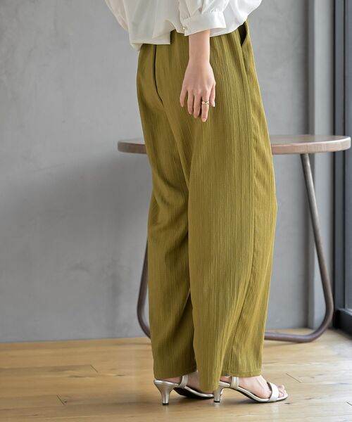 rps（アールピーエス）の「ウィンクルワイドイージーパンツ（その他パンツ・レディース・ブラック/ピンク/イエロー系その他/チャコールグレー・フリー）」の20枚目の写真