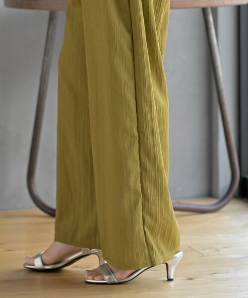 rps（アールピーエス）の「ウィンクルワイドイージーパンツ（その他パンツ・レディース・ブラック/ピンク/イエロー系その他/チャコールグレー・フリー）」の21枚目の写真