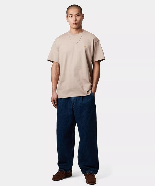 Carhartt（カーハート）の「Carhartt WIP/カーハートダブリューアイピー S/S CHASE T-SHIRT 半袖Tシャツ ワンポイント I026391（Tシャツ/カットソー・メンズ・ホワイト×ゴールド/ブラック/ダークブルー/ベージュ/グリーン/ブラック×ゴールド/ベージュ系その他/グリーン系その他・XL/L/M）」の19枚目の写真