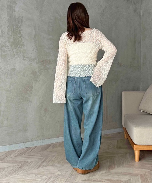 apres jour clair（アプレジュールクレア）の「【apres jour clair】カーブデニムパンツ（デニムパンツ・レディース・ブルー系その他/インディゴブルー・LARGE/MEDIUM/SMALL）」の22枚目の写真