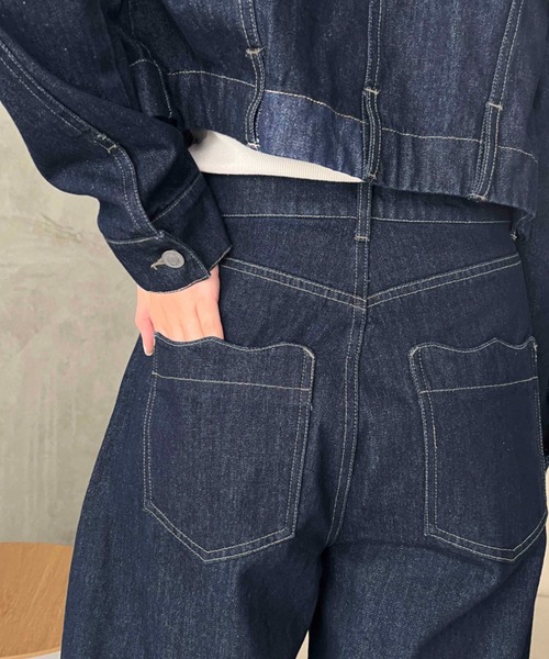 apres jour clair（アプレジュールクレア）の「【apres jour clair】カーブデニムパンツ（デニムパンツ・レディース・ブルー系その他/インディゴブルー・LARGE/MEDIUM/SMALL）」の15枚目の写真