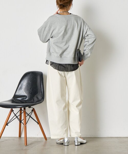 Jena espace merveilleux（ジェナ　エスパスメルヴェイユ）の「【ご好評の為再入荷！】裾袖口切替シアーカットソー（Tシャツ/カットソー・レディース・オフホワイト/ブラック/ベージュ/ブルー系その他・FREE）」の19枚目の写真