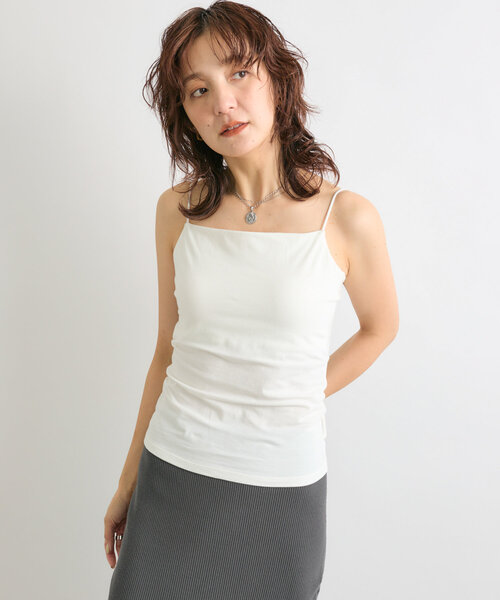 RIVE DROITE（リヴドロワ）の「【カップ付きで楽ちん】カップインキャミソール（キャミソール・レディース・ベージュ/ブラック/ホワイト・38/36）」の2枚目の写真