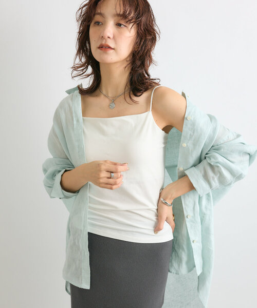 RIVE DROITE（リヴドロワ）の「【カップ付きで楽ちん】カップインキャミソール（キャミソール・レディース・ベージュ/ブラック/ホワイト・38/36）」の8枚目の写真