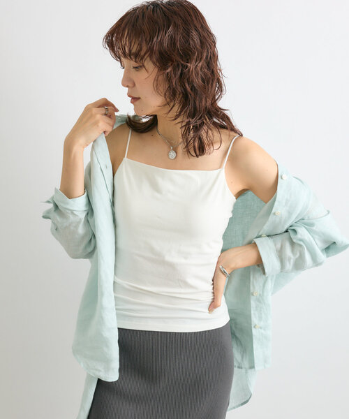 RIVE DROITE（リヴドロワ）の「【カップ付きで楽ちん】カップインキャミソール（キャミソール・レディース・ベージュ/ブラック/ホワイト・38/36）」の9枚目の写真