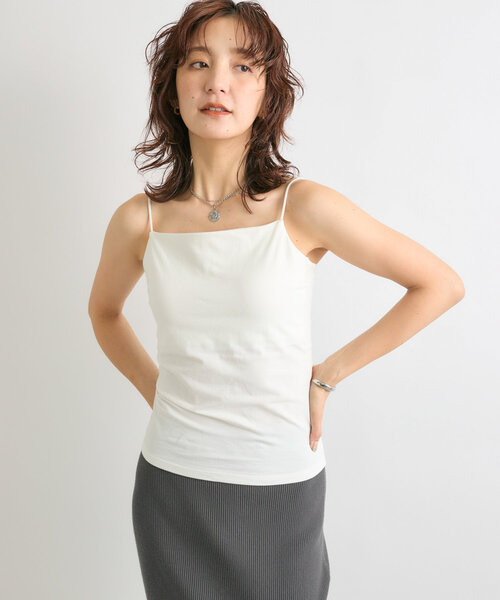 RIVE DROITE（リヴドロワ）の「【カップ付きで楽ちん】カップインキャミソール（キャミソール・レディース・ベージュ/ブラック/ホワイト・38/36）」の10枚目の写真