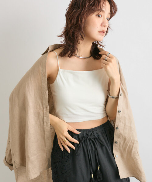 RIVE DROITE（リヴドロワ）の「【カップ付きで楽ちん】カップインキャミソール（キャミソール・レディース・ベージュ/ブラック/ホワイト・38/36）」の15枚目の写真