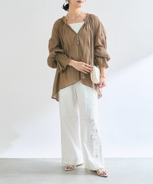 RIVE DROITE（リヴドロワ）の「【カップ付きで楽ちん】カップインキャミソール（キャミソール・レディース・ベージュ/ブラック/ホワイト・38/36）」の21枚目の写真