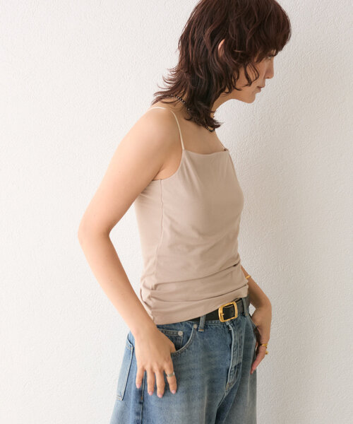 RIVE DROITE（リヴドロワ）の「【カップ付きで楽ちん】カップインキャミソール（キャミソール・レディース・ベージュ/ブラック/ホワイト・38/36）」の5枚目の写真