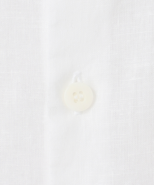 Spick & Span（スピックアンドスパン）の「手洗い可 / コットンリネンユーティリティーシャツ（シャツ/ブラウス・レディース・チャコールグレー/ホワイト系その他/ベージュ/カーキ・FREE）」の11枚目の写真