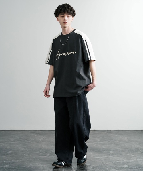 【LOEWE】コットン 羽根 プリント クルーネック 半袖 Tシャツ ルーズフィット Tシャツ（コットン） グリーン - LOEWE