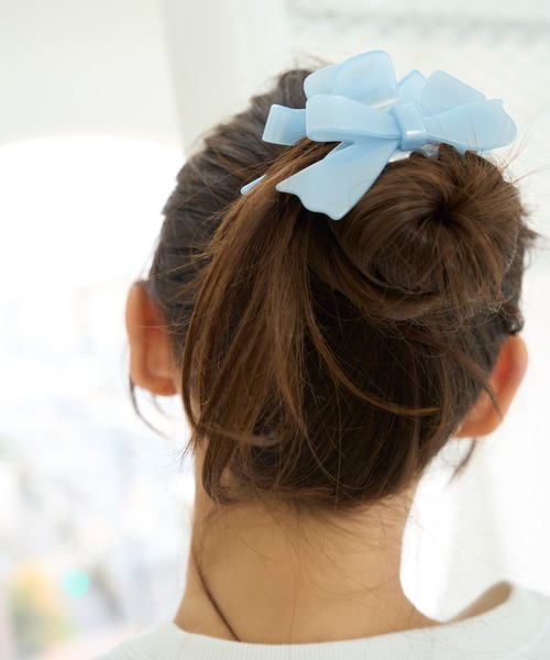 SNIDEL HOME(スナイデルホーム)の「リボンヘアバンス(バレッタ/ヘアクリップ・レディース・ピンク/ライトブルー/レッド・FREE)」の13枚目の写真