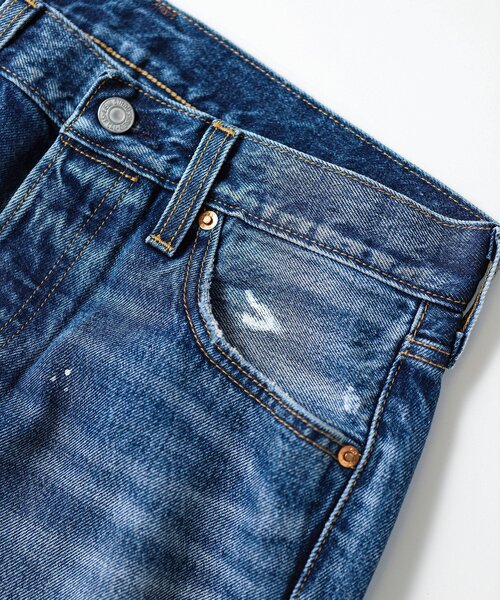 Levi's（リーバイス）の「LEVI’S(R)/リーバイス(R) 別注 501(R) Selvedge Paint Splatters L28（デニムパンツ・メンズ・コバルトブルー・28/29/30/31/32/33/34/36）」の7枚目の写真
