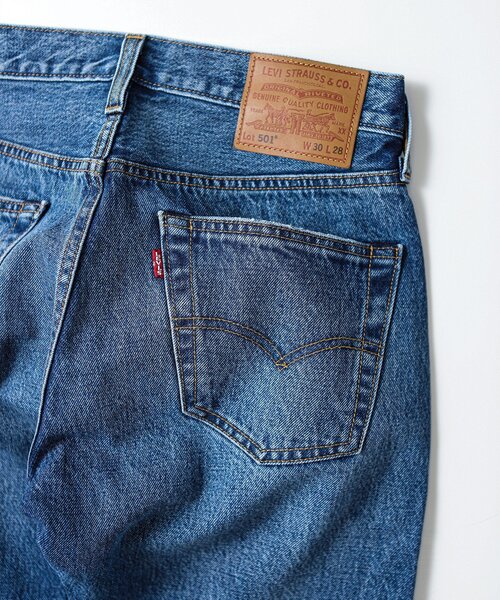 Levi's（リーバイス）の「LEVI’S(R)/リーバイス(R) 別注 501(R) Selvedge Paint Splatters L28（デニムパンツ・メンズ・コバルトブルー・28/29/30/31/32/33/34/36）」の18枚目の写真