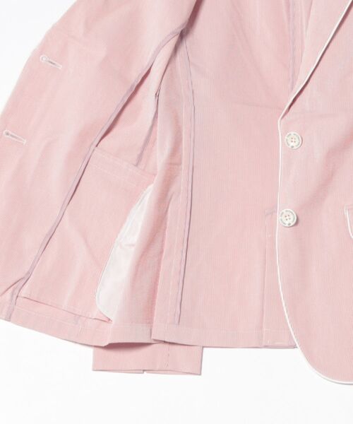 【関税込み】Sportmax ピンク Cicala テーラードジャケット セール】WOMENS COOLMAX サッカーストライプ ジャケット