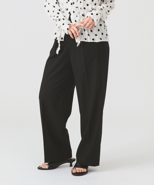 Ray BEAMS(レイビームス)の「1タック ストレート パンツ(スラックス・レディース・シルバー/ブラック・0/1)」の6枚目の写真