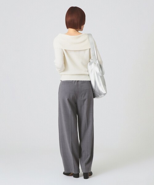 Ray BEAMS(レイビームス)の「1タック ストレート パンツ(スラックス・レディース・シルバー/ブラック・0/1)」の9枚目の写真