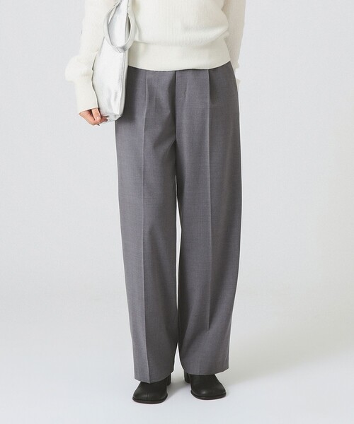 Ray BEAMS(レイビームス)の「1タック ストレート パンツ(スラックス・レディース・シルバー/ブラック・0/1)」の10枚目の写真