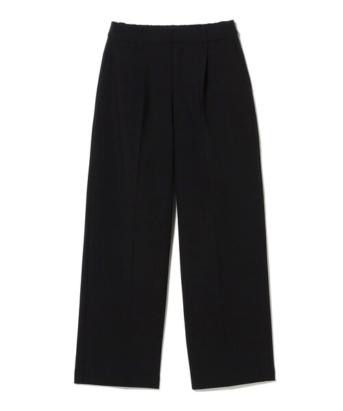 BEAMS 黒 レザー ストレートパンツ 1タック ストレート パンツ（その他パンツ）｜Ray BEAMS（レイ