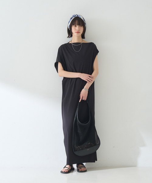 Rouge vif(ルージュヴィフ)の「アシンメトリーワンピース(ワンピース・レディース・ブラック・36/38)」の8枚目の写真