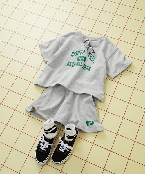 LEPSIM（レプシィム）の「【KIDS】ミニ裏毛ロゴ5分袖プルオーバー　326489（Tシャツ/カットソー・キッズ・ブルー/グレー・120/140）」の5枚目の写真