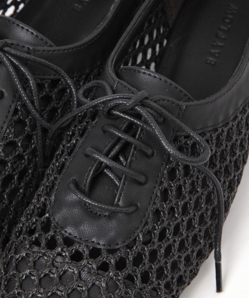 BAYFLOW（ベイフロー）の「レースアップメッシュパンプス（パンプス・レディース・グリーン/ブラック/アイボリー・MEDIUM/LARGE）」の13枚目の写真