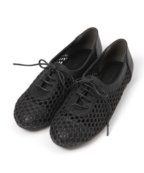 BAYFLOW（ベイフロー）の「レースアップメッシュパンプス（パンプス・レディース・グリーン/ブラック/アイボリー・MEDIUM/LARGE）」の5枚目の写真