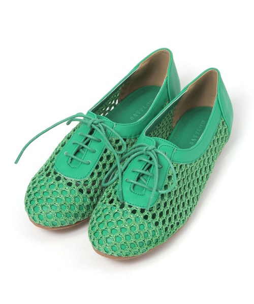 BAYFLOW（ベイフロー）の「レースアップメッシュパンプス（パンプス・レディース・グリーン/ブラック/アイボリー・MEDIUM/LARGE）」の7枚目の写真