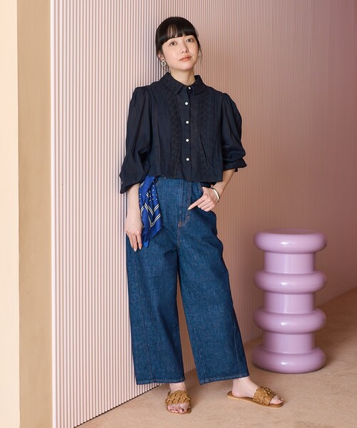 FREAK'S STORE(フリークスストア)の「SOFI/ソフィー 編み込みレザーサンダル(サンダル・レディース・ブラック/キャメル・36/37/38)」の5枚目の写真