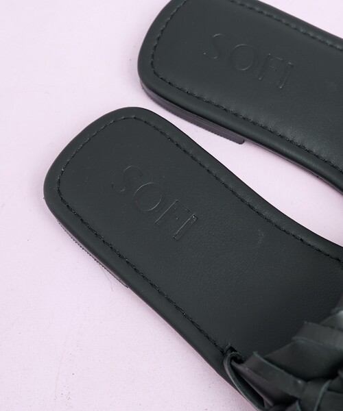 FREAK'S STORE(フリークスストア)の「SOFI/ソフィー 編み込みレザーサンダル(サンダル・レディース・ブラック/キャメル・36/37/38)」の9枚目の写真