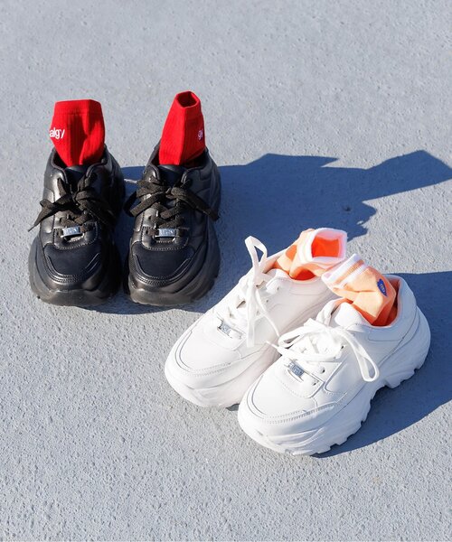 algy（アルジー）の「【抗菌防臭】ハートロゴクルーソックス（ソックス/靴下・キッズ・ライム/オレンジ/サックスブルー/ブラック/オフホワイト/レッド/グリーン・24/21）」の9枚目の写真