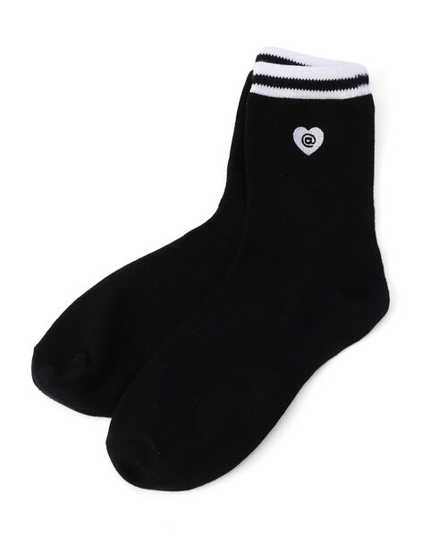 algy（アルジー）の「【抗菌防臭】ハートロゴクルーソックス（ソックス/靴下・キッズ・ライム/オレンジ/サックスブルー/ブラック/オフホワイト/レッド/グリーン・24/21）」の13枚目の写真