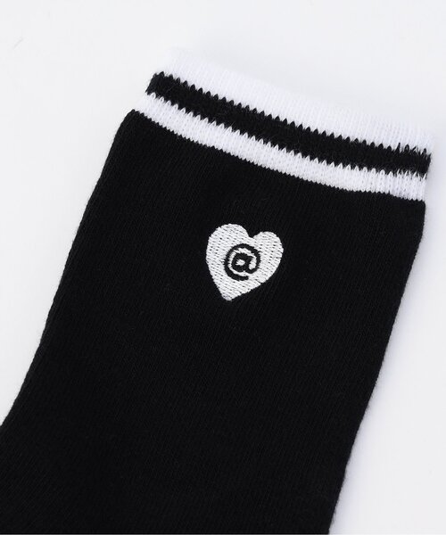 algy（アルジー）の「【抗菌防臭】ハートロゴクルーソックス（ソックス/靴下・キッズ・ライム/オレンジ/サックスブルー/ブラック/オフホワイト/レッド/グリーン・24/21）」の17枚目の写真