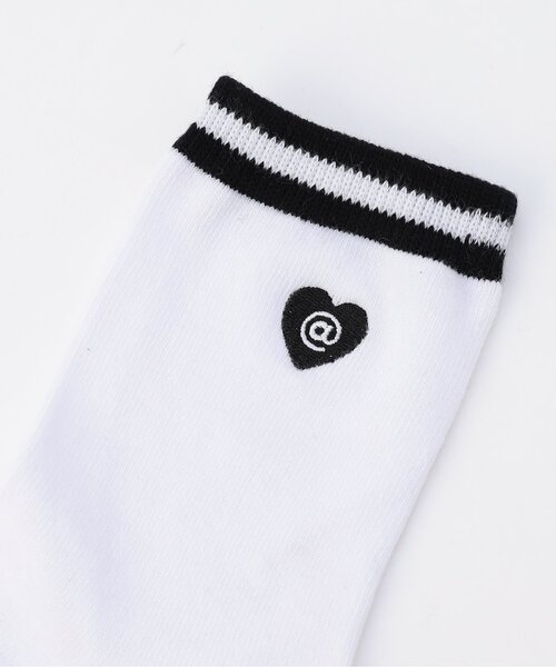 algy（アルジー）の「【抗菌防臭】ハートロゴクルーソックス（ソックス/靴下・キッズ・ライム/オレンジ/サックスブルー/ブラック/オフホワイト/レッド/グリーン・24/21）」の22枚目の写真