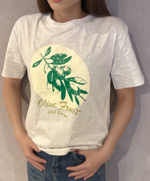 Girly Doll(ガーリードール)の「Tシャツ(Tシャツ/カットソー・レディース・グレー/ホワイト・F)」の6枚目の写真