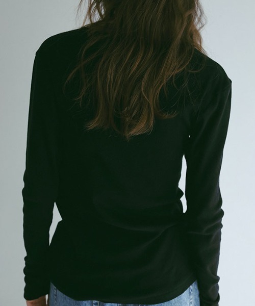 ETRE TOKYO（エトレトウキョウ）の「DEPENDREシアーロンTee（Tシャツ/カットソー・レディース・グレー/アイボリー/ブラック/ホワイト・FREE）」の10枚目の写真