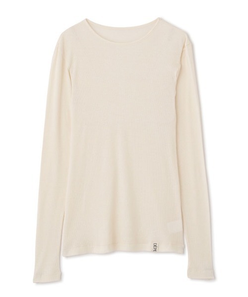 【新品未使用】DEPENDREシアーロンTee ホワイト DEPENDREシアーロンTee(F WHITE): トップス │ ETRE TOKYO