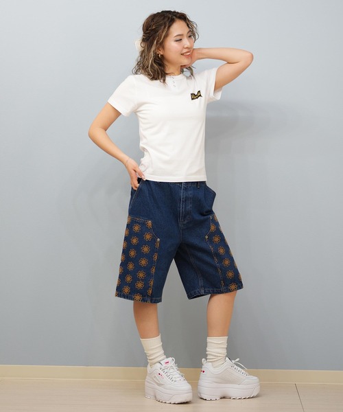 tシャツ RVCA/ルーカ Tシャツ バックプリント  ショート丈BF04C-206 レディース RVCA/ルーカ Tシャツ バックプリント ショート丈BF04C-206（T