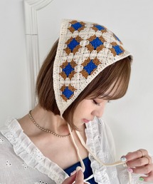 SOLLON. | アソートかぎ編みフラワーバブーシュカ(その他ヘアアクセサリー)