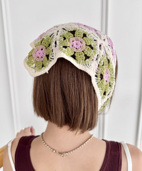 SOLLON.（ソルロン）の「アソートかぎ編みフラワーバブーシュカ（その他ヘアアクセサリー・レディース・その他1/その他2/その他3/その他4/その他5/その他6・FREE）」の22枚目の写真