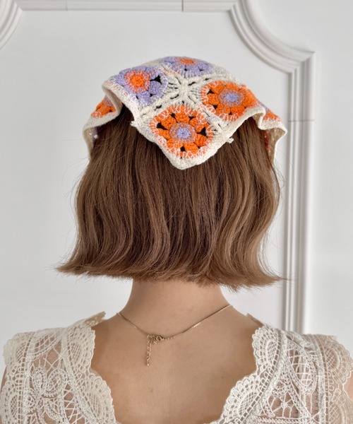 SOLLON.（ソルロン）の「アソートかぎ編みフラワーバブーシュカ（その他ヘアアクセサリー・レディース・その他1/その他2/その他3/その他4/その他5/その他6・FREE）」の17枚目の写真