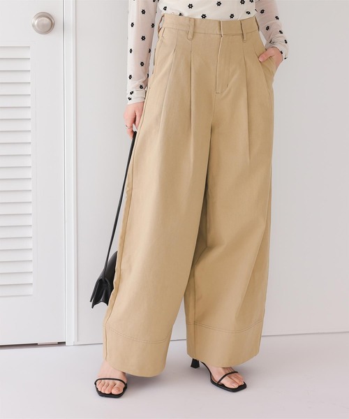 titivate(ティティベイト)の「ツータックバレルパンツ(その他パンツ・レディース・ダークブラウン/ベージュ/アイボリー・SP/S/M/L)」の13枚目の写真