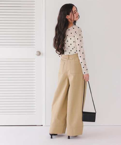 titivate(ティティベイト)の「ツータックバレルパンツ(その他パンツ・レディース・ダークブラウン/ベージュ/アイボリー・SP/S/M/L)」の14枚目の写真