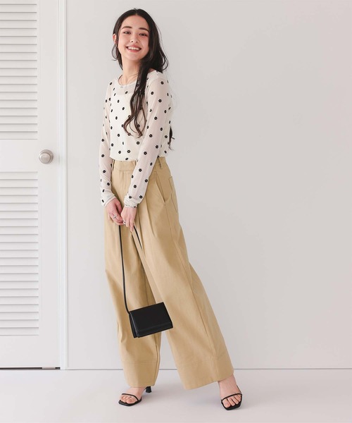 titivate(ティティベイト)の「ツータックバレルパンツ(その他パンツ・レディース・ダークブラウン/ベージュ/アイボリー・SP/S/M/L)」の17枚目の写真