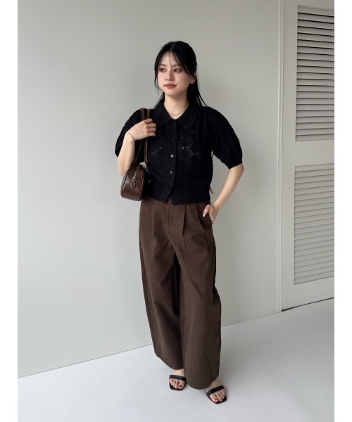titivate(ティティベイト)の「ツータックバレルパンツ(その他パンツ・レディース・ダークブラウン/ベージュ/アイボリー・SP/S/M/L)」の11枚目の写真